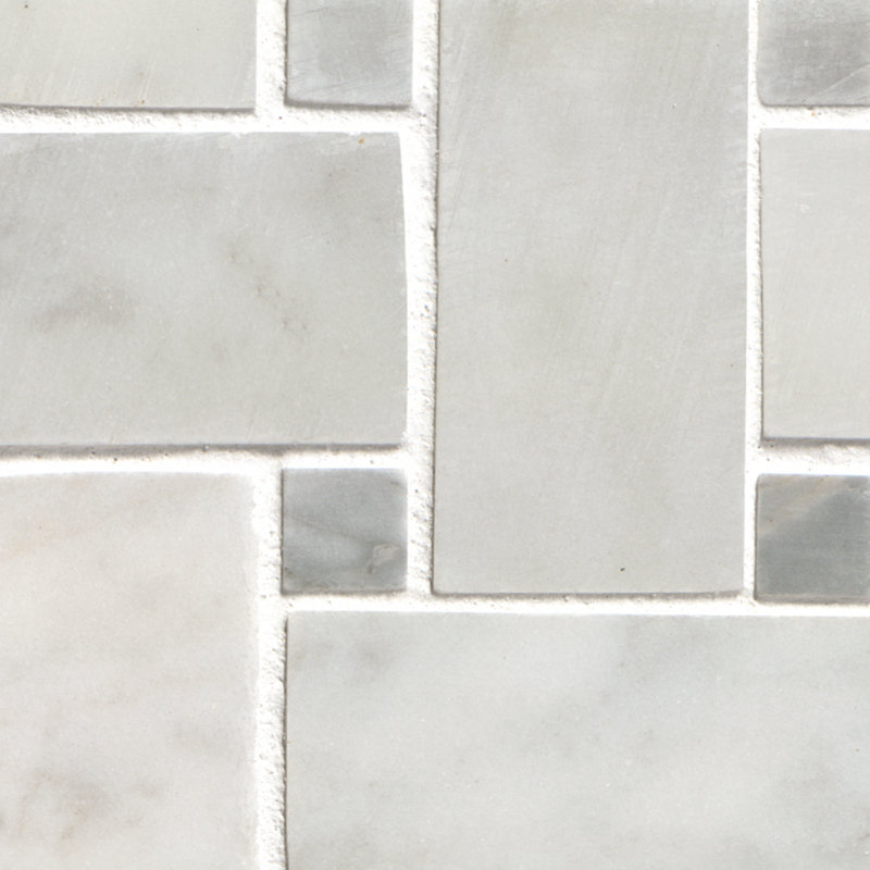 Carrara White Weave 12 in. x 12 in. Honed Marble Mosaic Floor and Wall Tile