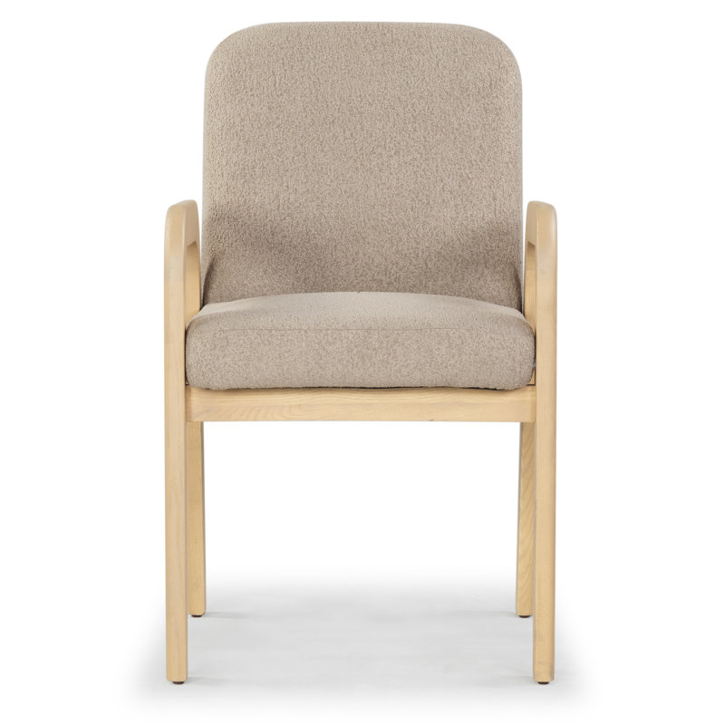 Fauteuil Elara, Brun clair, Naturel