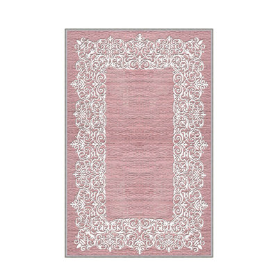 Tapis de couloir élégant 2,6 x 9,8 pi - 100% polyester, poils de 0,04 po | Pois antibactérien et antidérapant en feutre de PVC | Lavable à la machine, impression numérique 3D | Parfait pour les vestibules et les espaces de vie