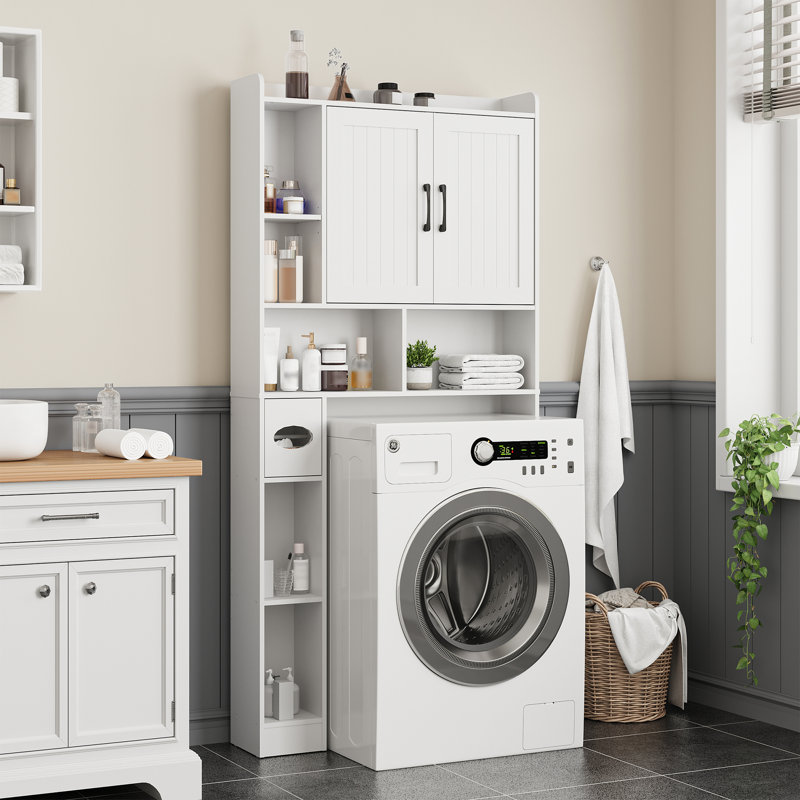 Armoire de rangement au-dessus de la toilette, Blanc