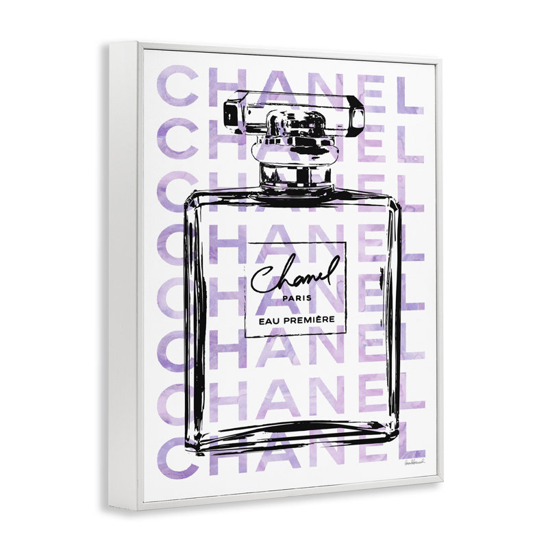 Bouteille de parfum Glam, L 16 po x H 20 po, Blanc