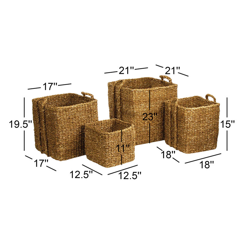 Handmade Seagrass General Basket Set