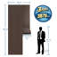 Rouleau de lambris flexible 118 po L x 47 po en grain de bois PET pour décoration murale intérieure-129845674
