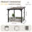 Aoxun 8’x10’ Gazebo Wall Mounted Gazebos Pergola-119238907
