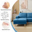 2-Piece 90" Upholstered L-Shaped Fabric Corner Sofa-2010216020