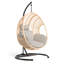 Balancelle de patio simple avec coussin et housse
