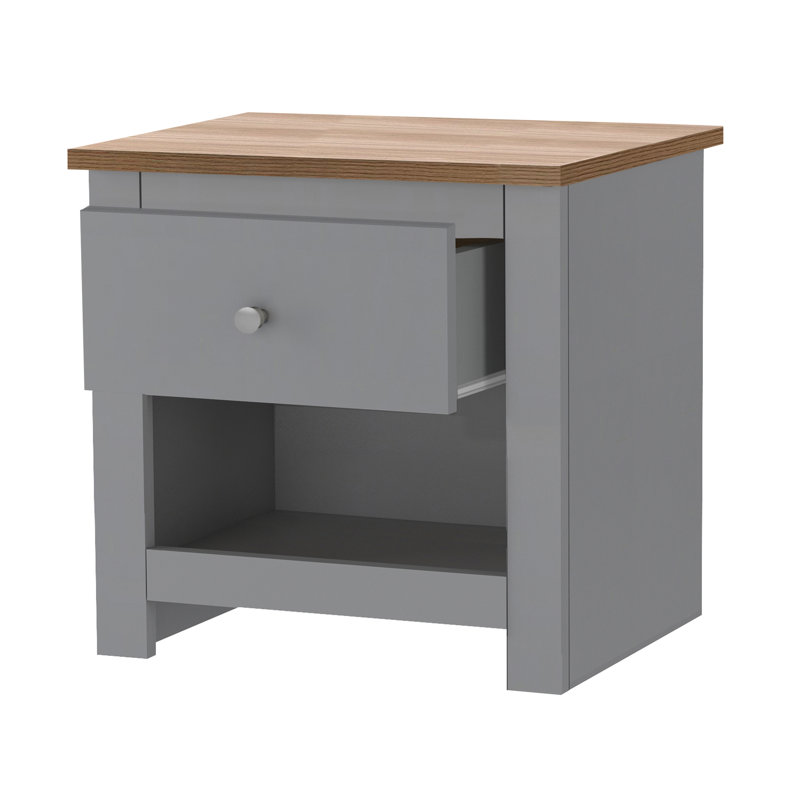 Neumark 45 cm W Chest of Drawers, Oak/Grey