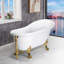 59" x 31" Clawfoot Soaking Acrylic Bathtub-61051204