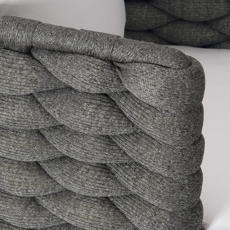 Santa Cruz Outdoor Arm Chair in Nordic Grey, Dark Gray