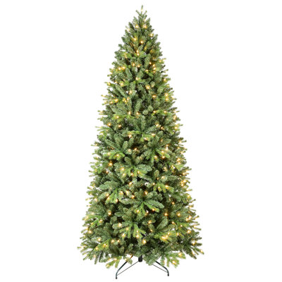 Pencil 9' Pre-Lit Spruce Christmas Tree