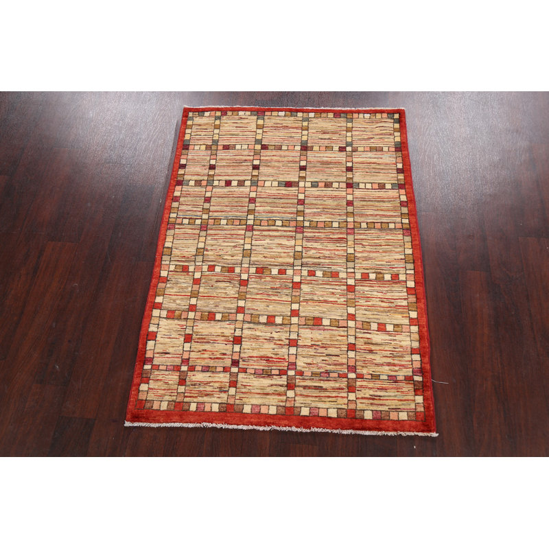 Geometric Gabbeh  Oriental Area Rug 4x5
