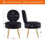 Chaise de coiffeuse avec tabouret d'appoint Noehly-1957213446