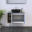 Meuble-lavabo simple 31,5 po avec plateau en bois manufacturé Karaya-845647769-845647768