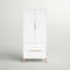 Heriberto 2 Door Solid Wood Wardrobe-62273763