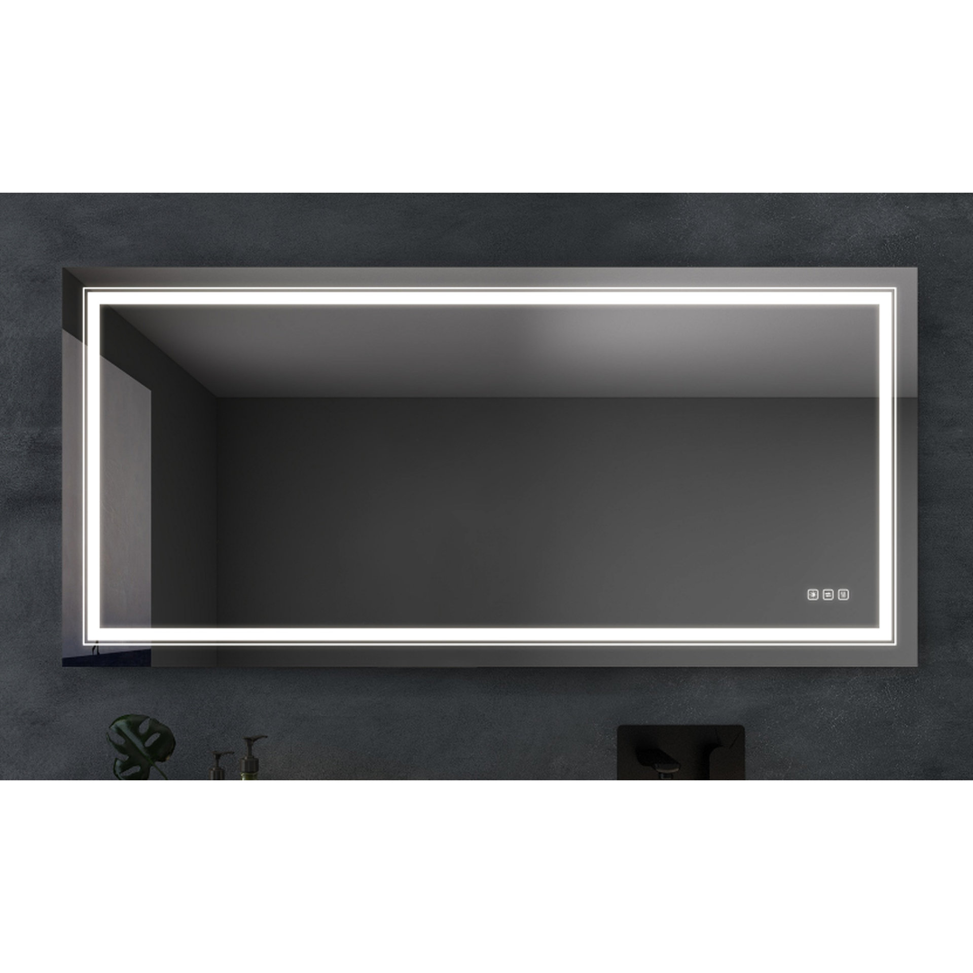 Ivy Bronx 3055 Inch Bathroom Led Mirror - Fog Performance, Stepless ...