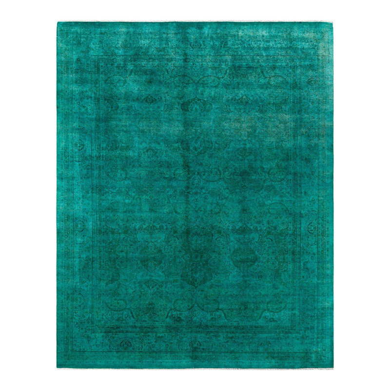 Overyed One-of-a-Kind Rectangle 8'2" X 10'2" Hand Knotted Area Rug