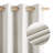 100% Blackout Faux Linen Curtains for Living Room Grommet Privacy Insulated Drapes, Set of 2-1487976501-1487976496