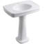 Bancroft 28" Tall Ceramic Vitreous China Rectangular Bathroom Sink-756003612-781547680-790064901