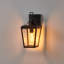 Applique murale d'extérieur 13,5 po 1 lumière noire 13,5 po
