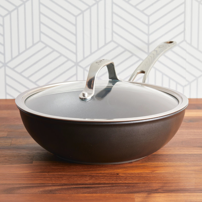 Anolon X Hybrid Nonstick Induction Stir Fry / Wok With Lid, 10 Inch