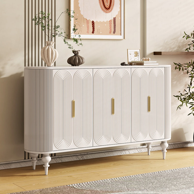 Armoire d'entrée blanche moderne simple