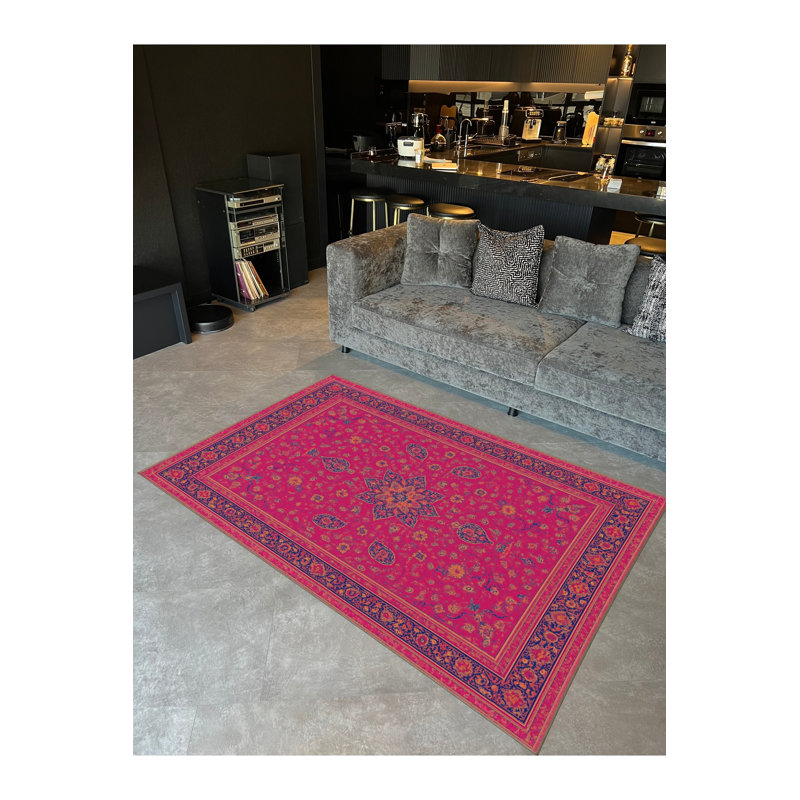 Tapis gris tissé traditionnel Mosso, 2 pi 6 po x 9 pi 10 po
