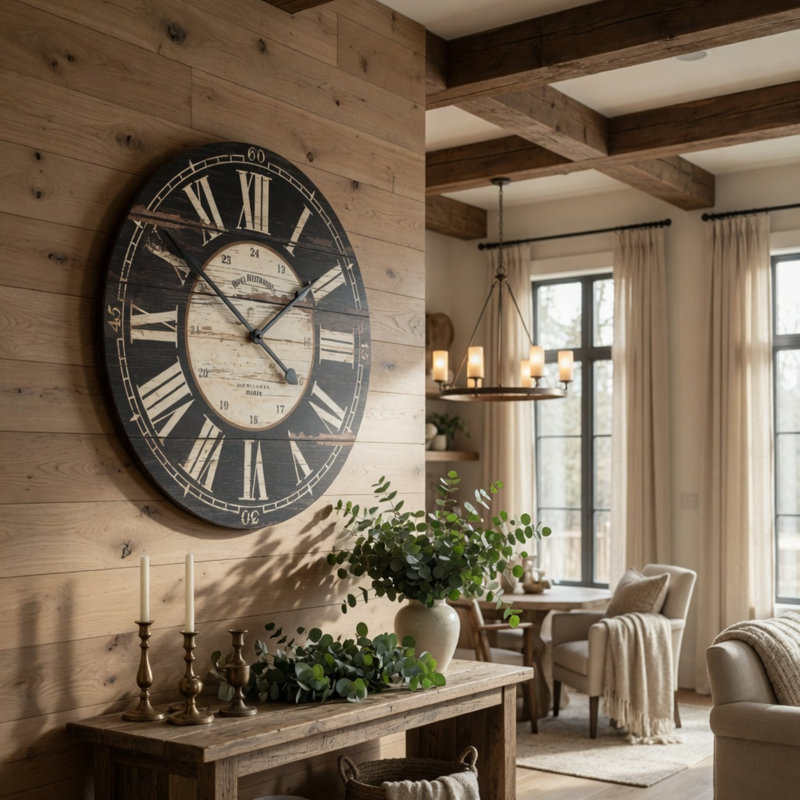 Wood Wall Clock