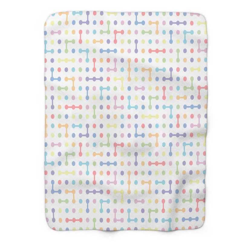 Rainbow Bands - 1 pièce Sherpa Premium, Lit simple