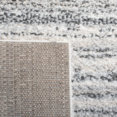 Mena Abstract Gray/Ivory Area Rug