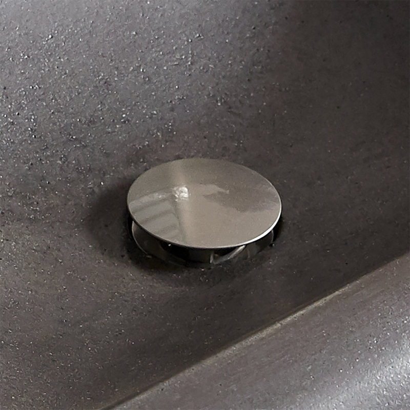 Dome 1.5" Drain Stopper Bathroom Sink Drain, Brushed Nickel