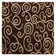 Metropolitan Abstract Hand-Knotted Wool Brown/Ivory Area Rug