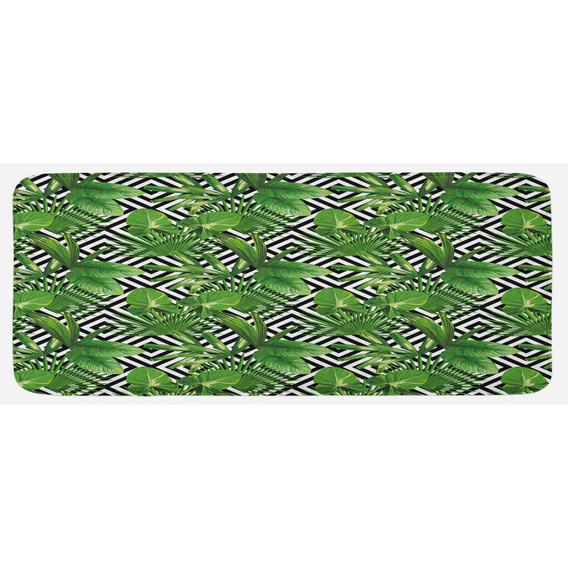 Tapis de cuisine pour feuille de banane