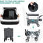 Chariot pliable à pousser et tirer avec auvent amovible