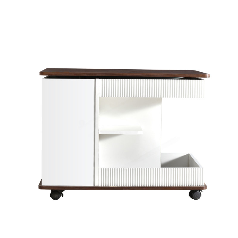 Table de bout réglable à plateau relevable avec surface rotative à 360 °