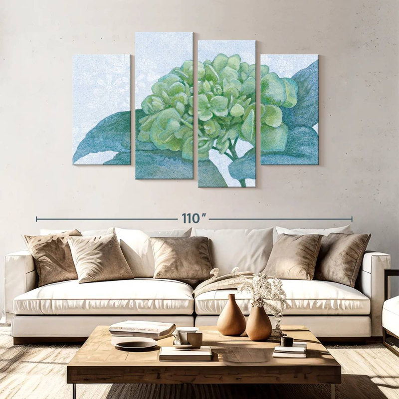 Blue Hydrangea I, 54" H x 84" W