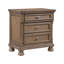 Table de chevet transitionnelle brun antique 1pc-2057586245