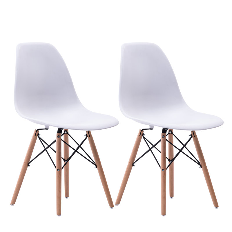 Chaise d'appoint en plastique Askegard, Blanc