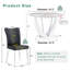 Ensemble de table de salle à manger 47,2 po, table de salle à manger moderne avec chaises à dossier haut en similicuir-1274278707-1274278700