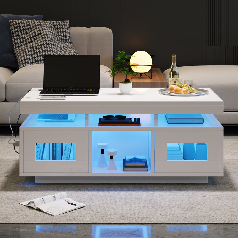 Frame Coffee Table with Storage