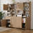Kitchen Pantry Cabinet with Adjustable Shelf, 71" Tall Storage Cabinet with Microwave Stand, Food Pantry Cabinets for Kitchen, Dining Room, Living Room, Natural-785003772