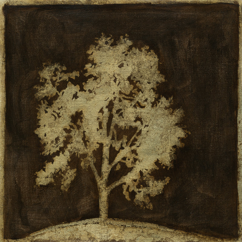Gilded Tree III - Wrapped Canvas Print, 122cm H x 122cm W