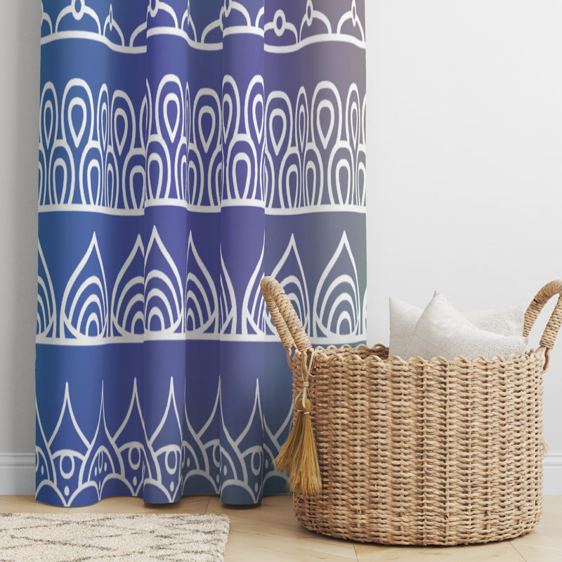 Semi Sheer Curtain Pair, 20" W x 52" L