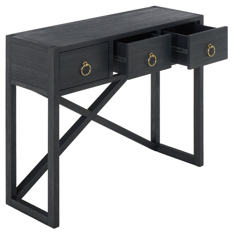 Console 3 tiroirs Sadie, Marine