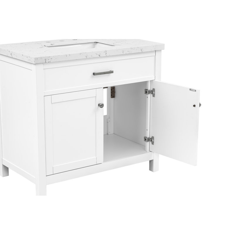 Roseville 37'' Stone Top Bathroom Vanity