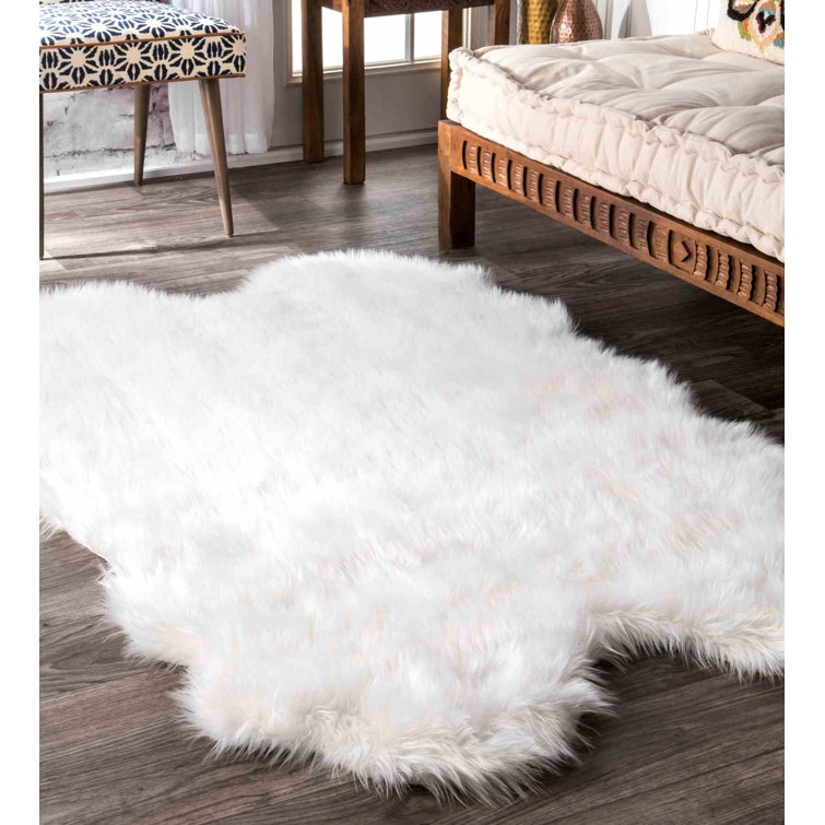 Donovan Solid Colour Shag 107cm X 183cm Area Rug