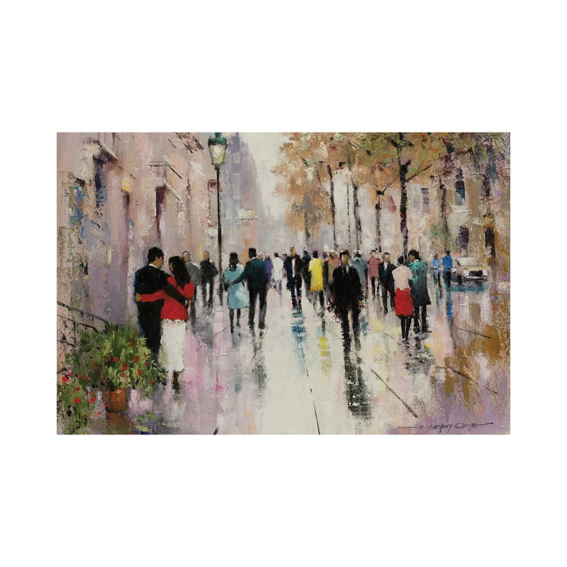 Paris Afternoon II by E.A. Orme - Wrapped Canvas Gallery-Wrapped Canvas Giclée, 66.04 cm H x 45.72 cm W