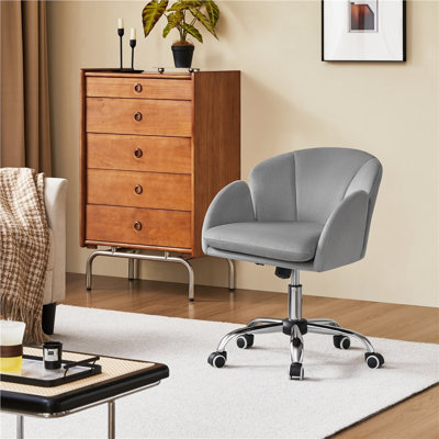 Corson Modern Swivel Rolling Desk Chair for Home Office with Armrests