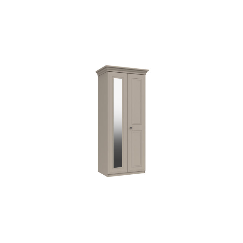 Warminster 2 Door Manufactured Wood Wardrobe, Fired Earth