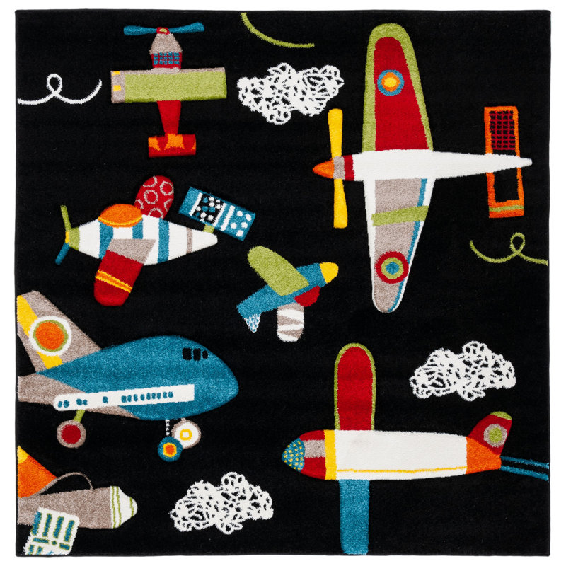 Tapis fantaisie Ryleigh Kids 100 Performance, Carré 5 pi 3 po