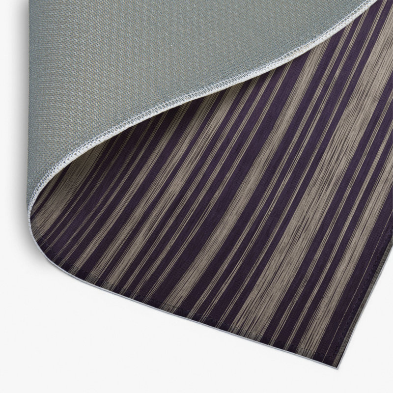 Tapis intérieur / extérieur mauve HorizontalStripes, Rectangulaire 2 pi x 3 pi
